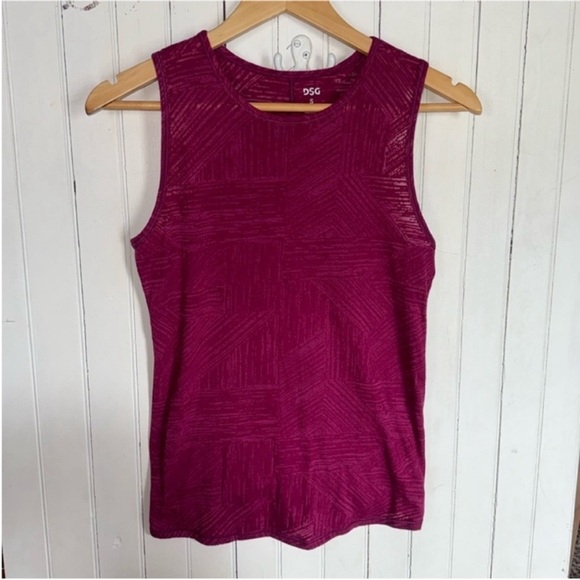 DSG Tops - DSG Tank Top Dark Pink Size S